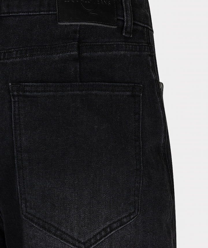 EsQualo Barrel Denim Jeans, Dark Grey