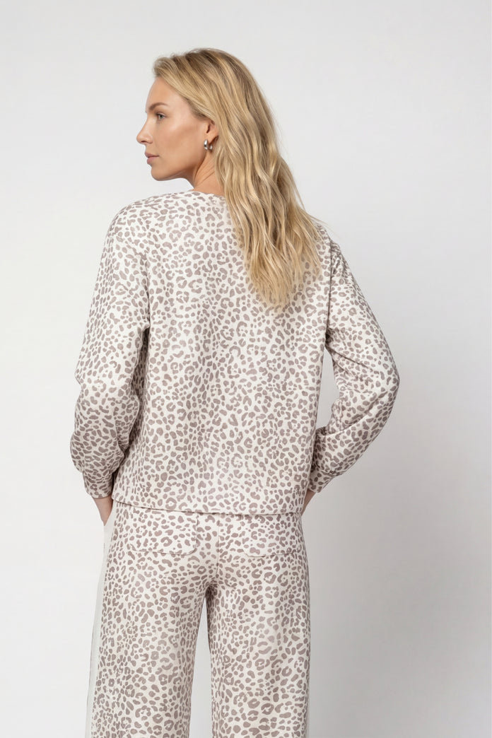 Monari Sweatshirt with Leopard Pattern