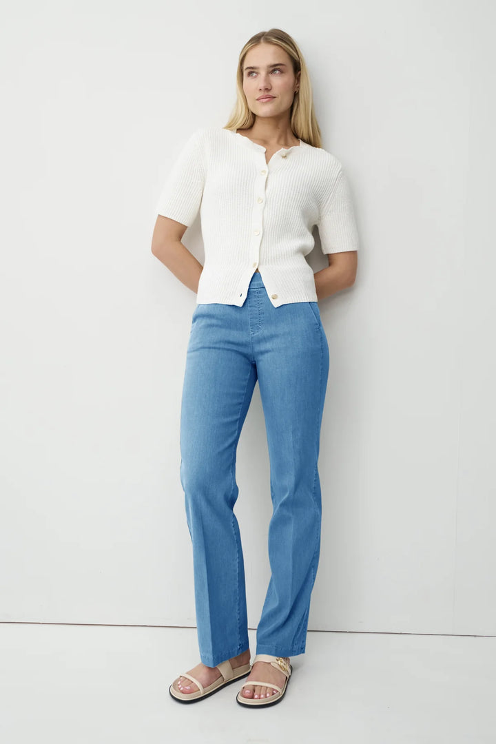 Anna Montana Mila Wide Leg 31"L Flexi Summerstone Jeans