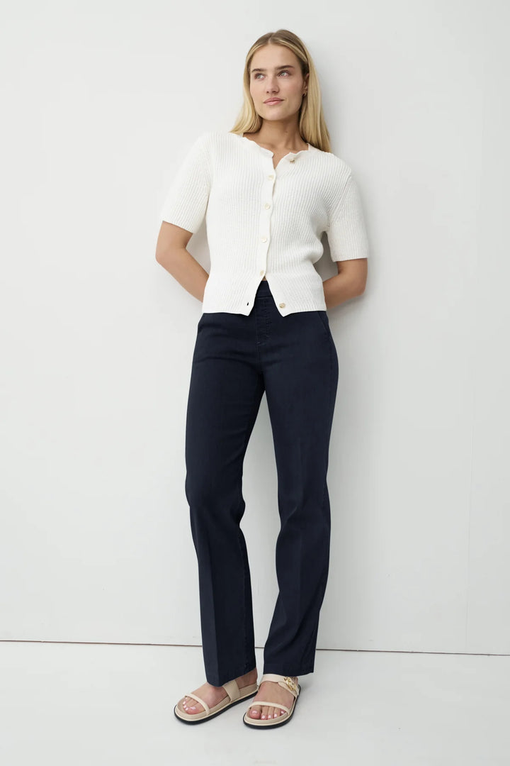 Anna Montana Mila Wide Leg 31"L Flexi Dark Blue Jeans