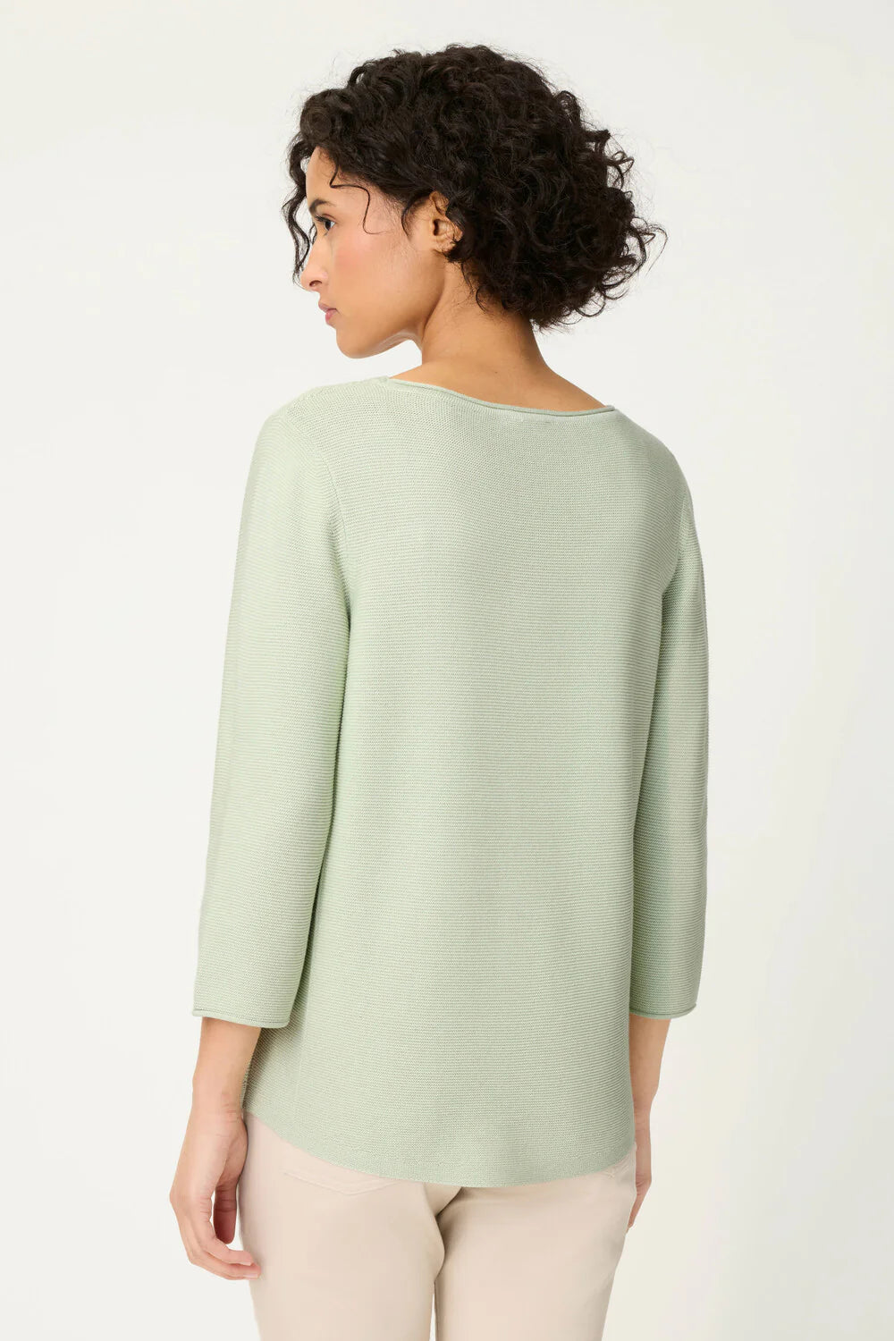 Olsen Soft Mint 3/4 Sleeves Sweater