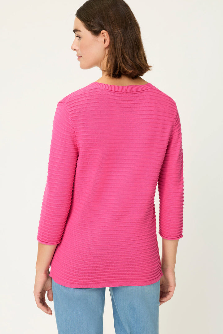 Olsen Pink V-Neck Sweater
