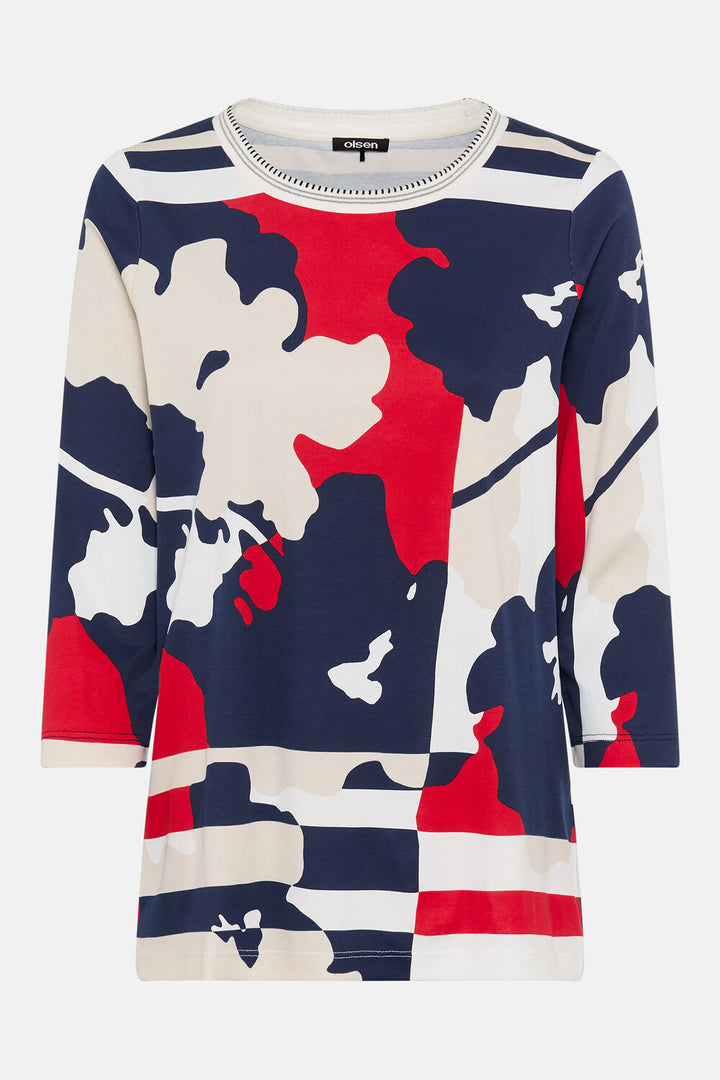 Olsen Blue Long Sleeve Top