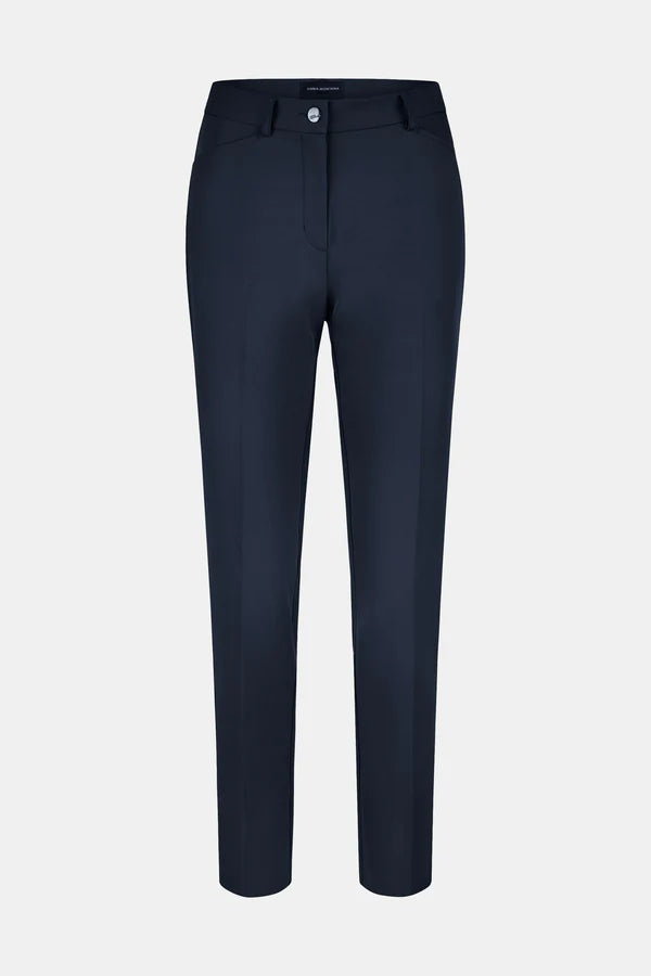 Anna Montana Navy Angelika Slim Fit Trousers