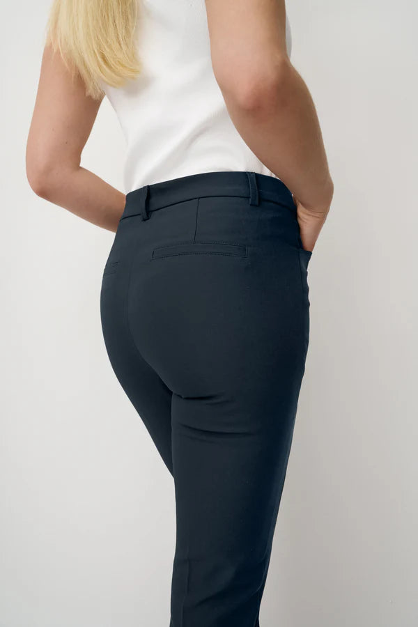 Anna Montana Navy Angelika Slim Fit Trousers