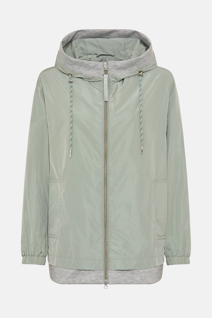 Olsen Green Scuba Hooded Jacket
