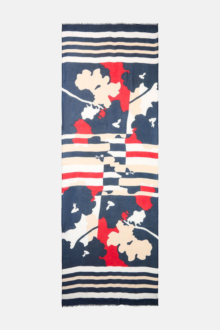 Olsen Blue Woven Scarf