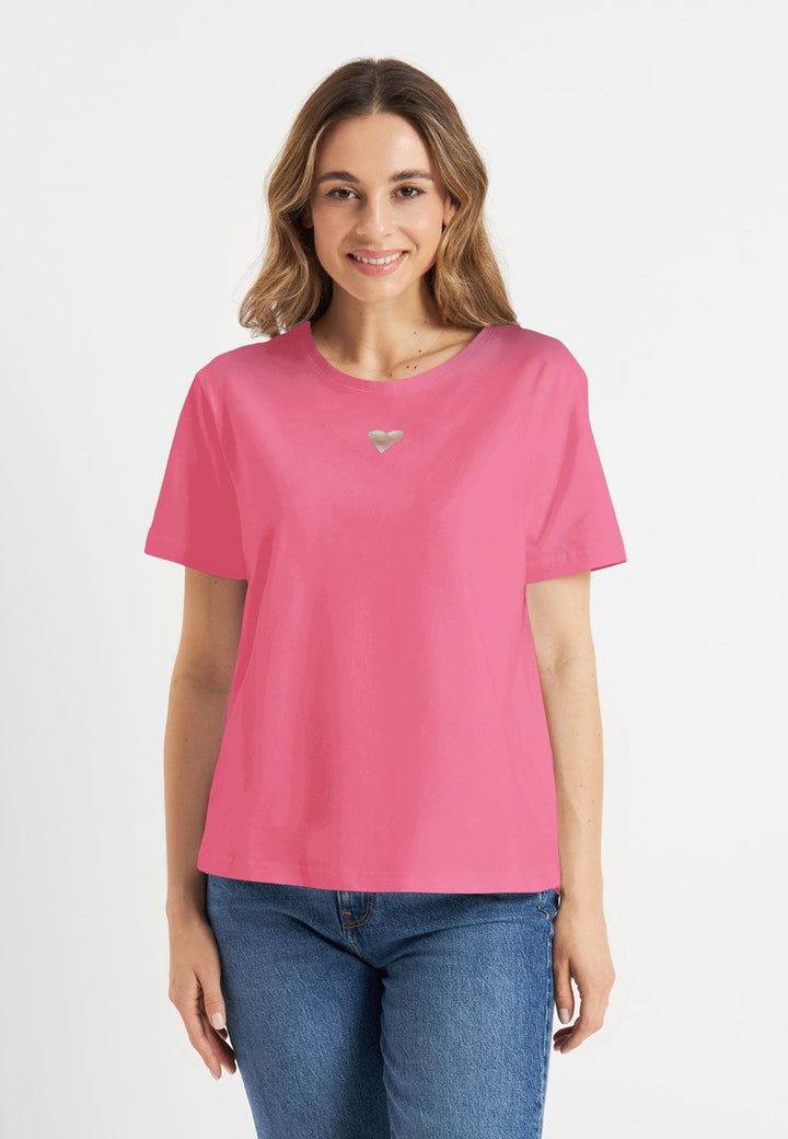 Frieda & Freddies Pink Short Sleeve Top