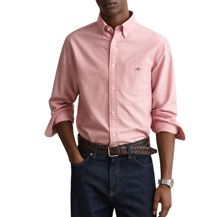 GANT Regular Fit Cotton Oxford Shirt, Iron Red