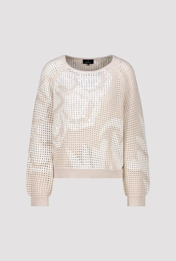 Monari Beige Ajour Jumper