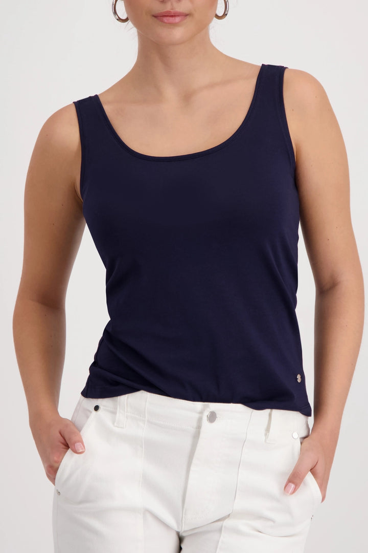 Monari Navy Basic Vest Top