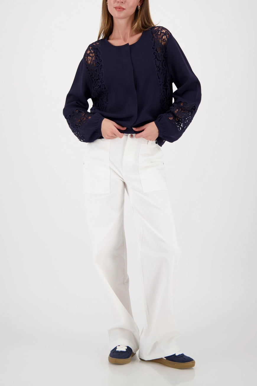 Monari Navy Lace Cardigan