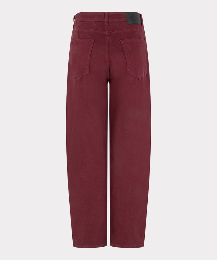 EsQualo Barrel Denim Jeans, Merlot