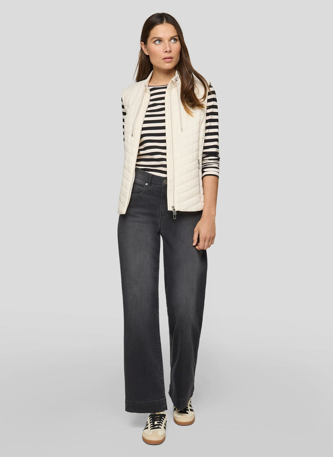 Rabe Beige Quilted Gilet