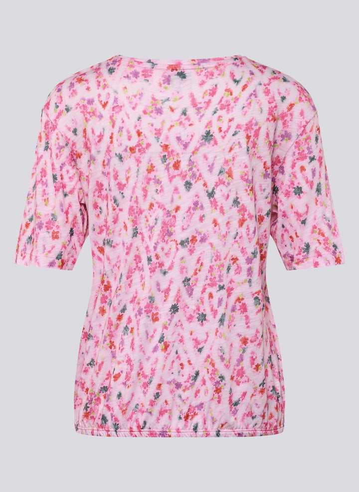 Rabe Pink Floral Heart Pattern Top