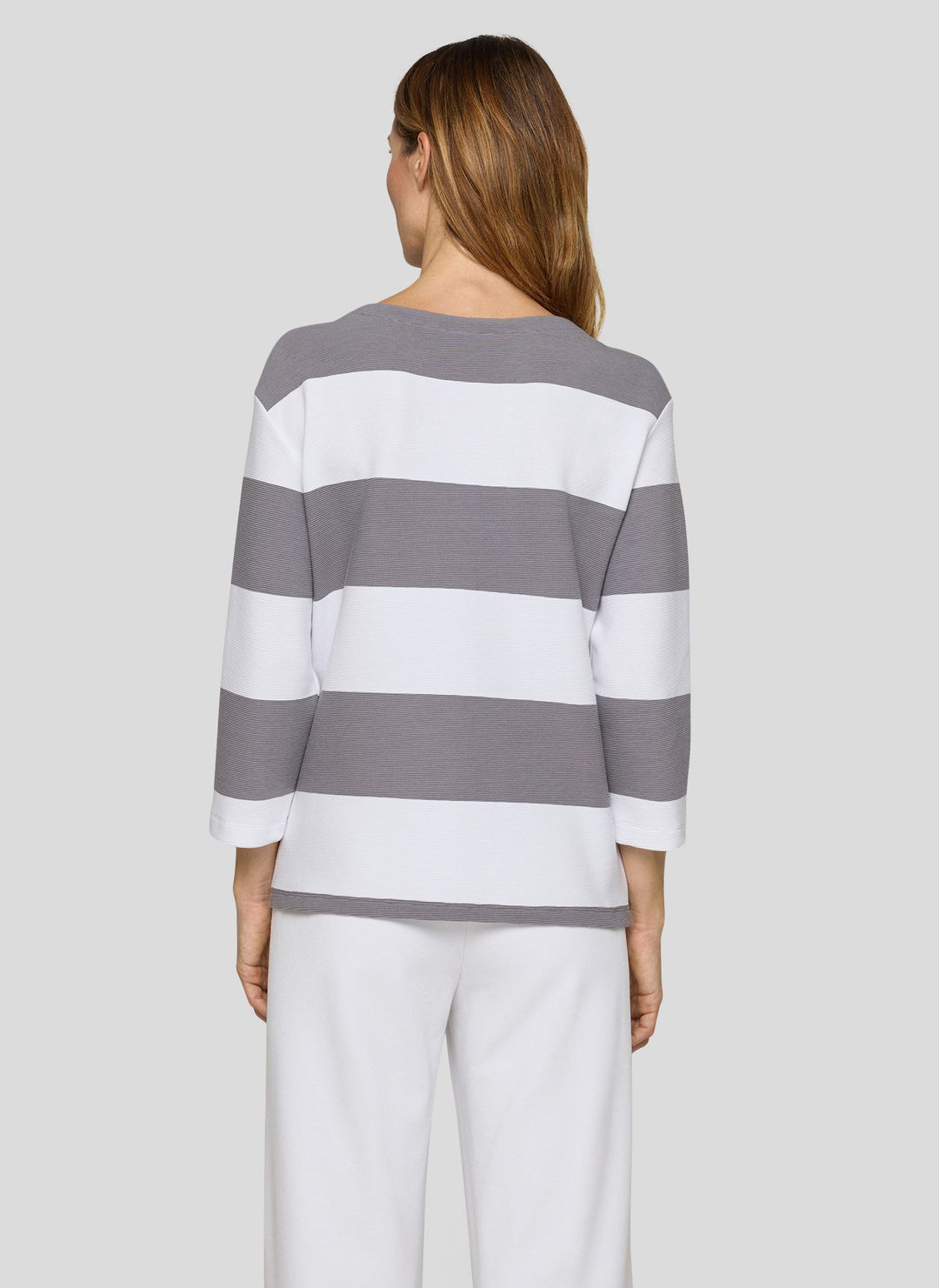Rabe Striped Ringed 3/4 Length Sleeve Top