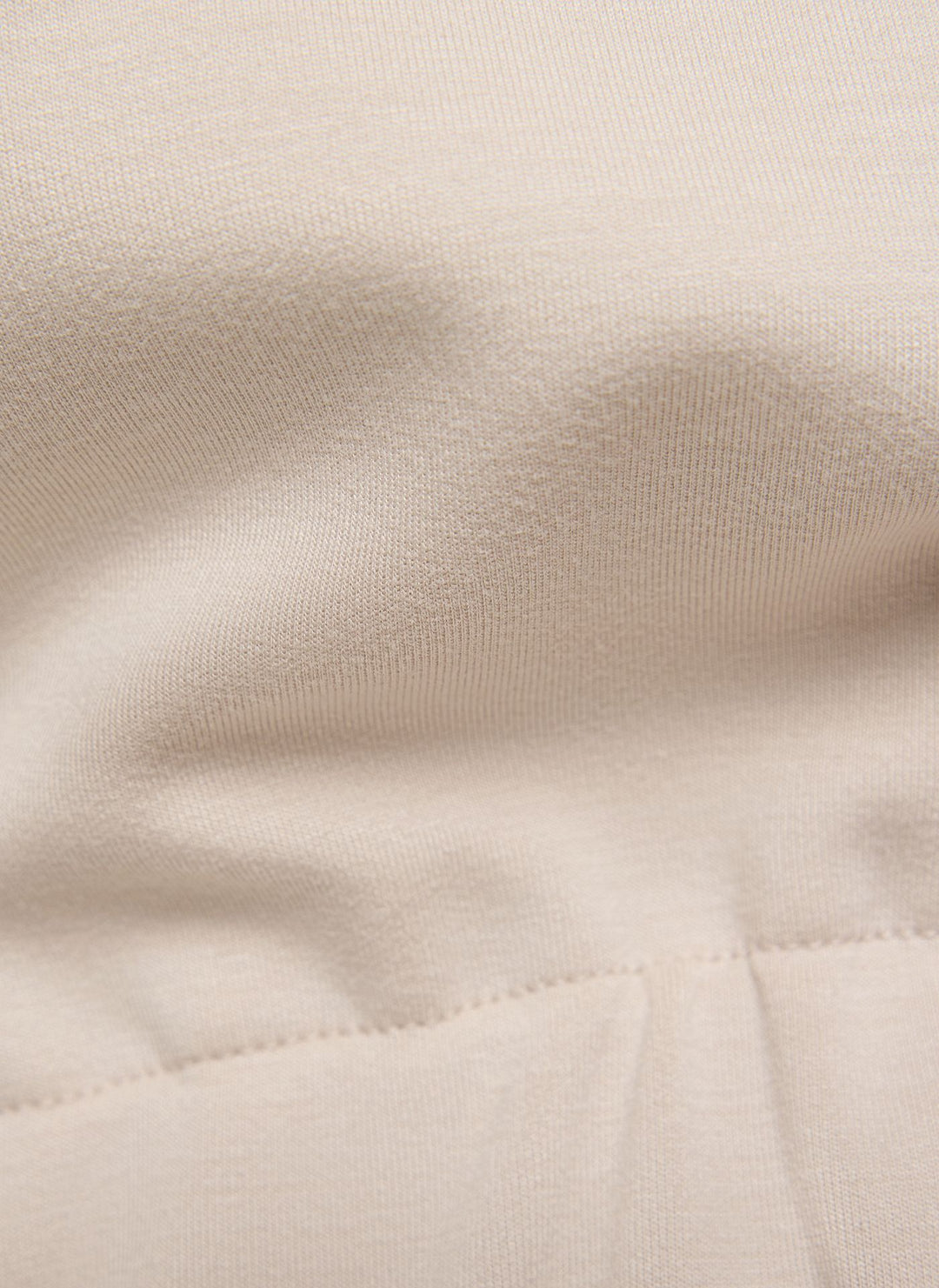 Rabe Beige Zipped 3/4 Sleeve Sweat Jacket