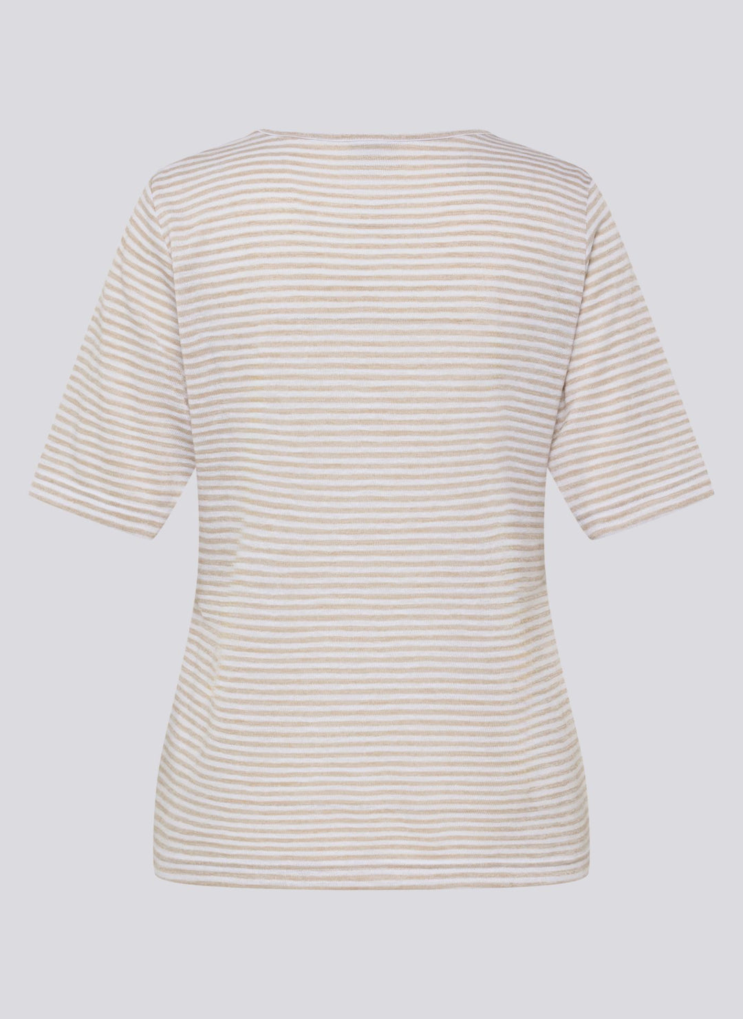 Rabe Beige Striped Rhinestone Top