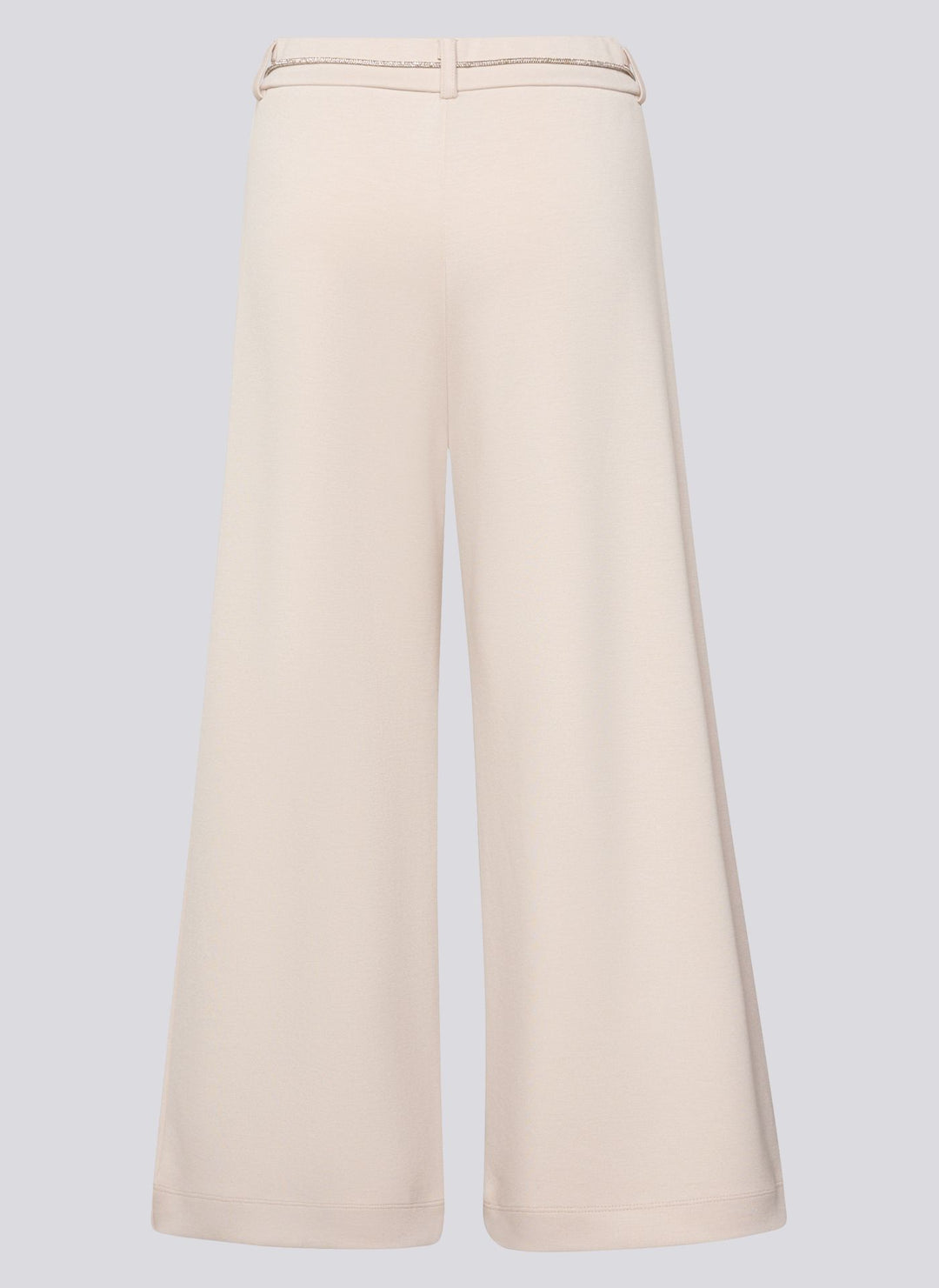 Rabe Beige Wide Leg Trousers with Rhinestone Tie