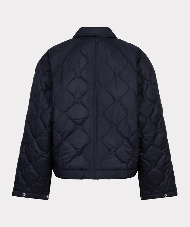 EsQualo Navy Quilted Jacket