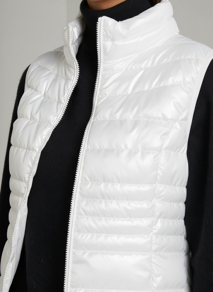Lightweight Metallic Down Gilet