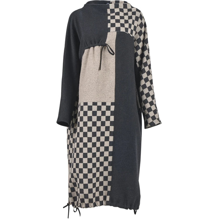 My Soul Crincle Dress Check/Black 5052
