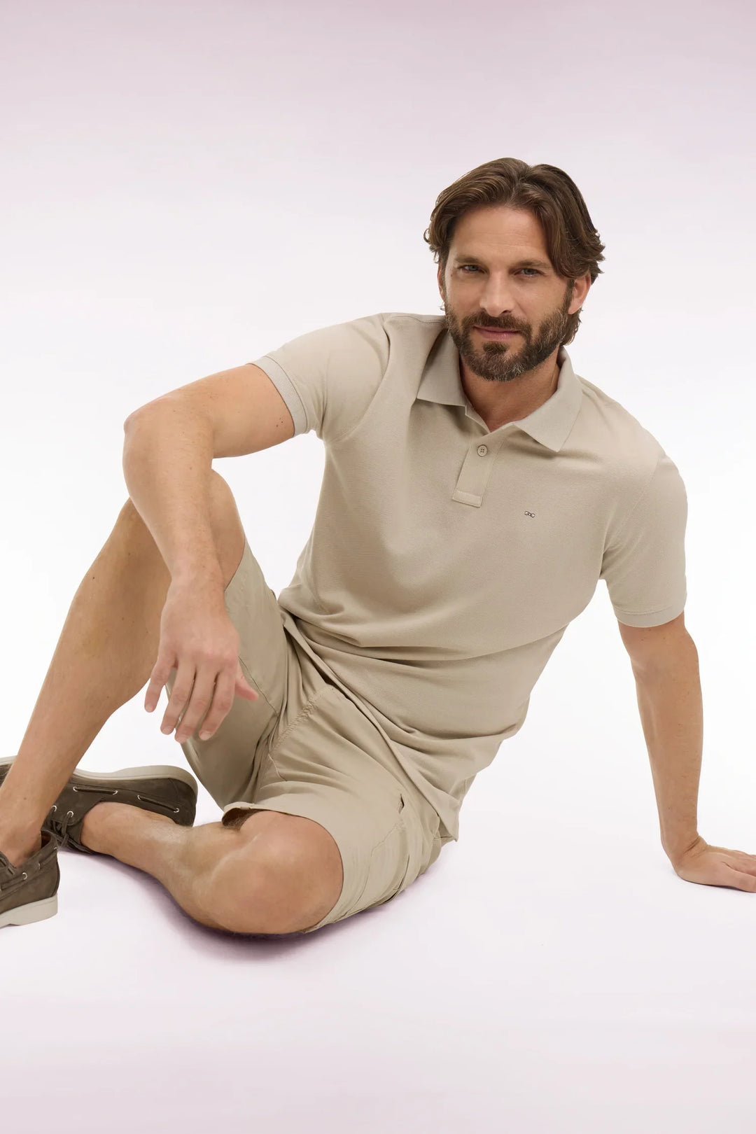Eden Park Beige Regular Fit Polo Shirt