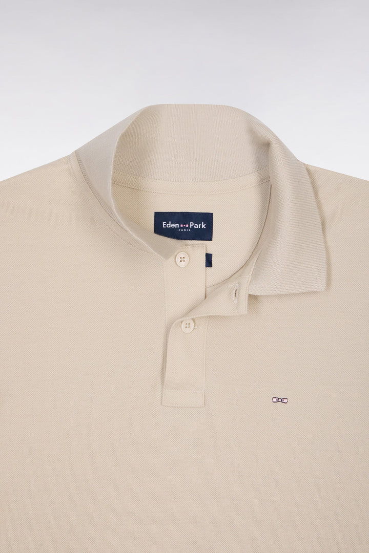 Eden Park Beige Regular Fit Polo Shirt