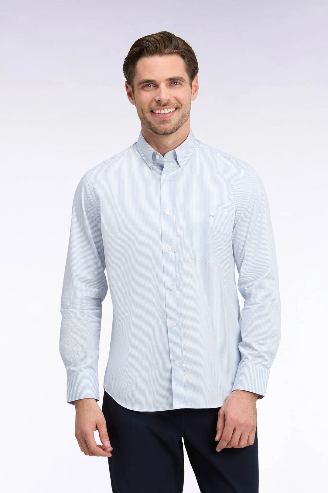 Eden Park Sky Stripes Shirt, Blue