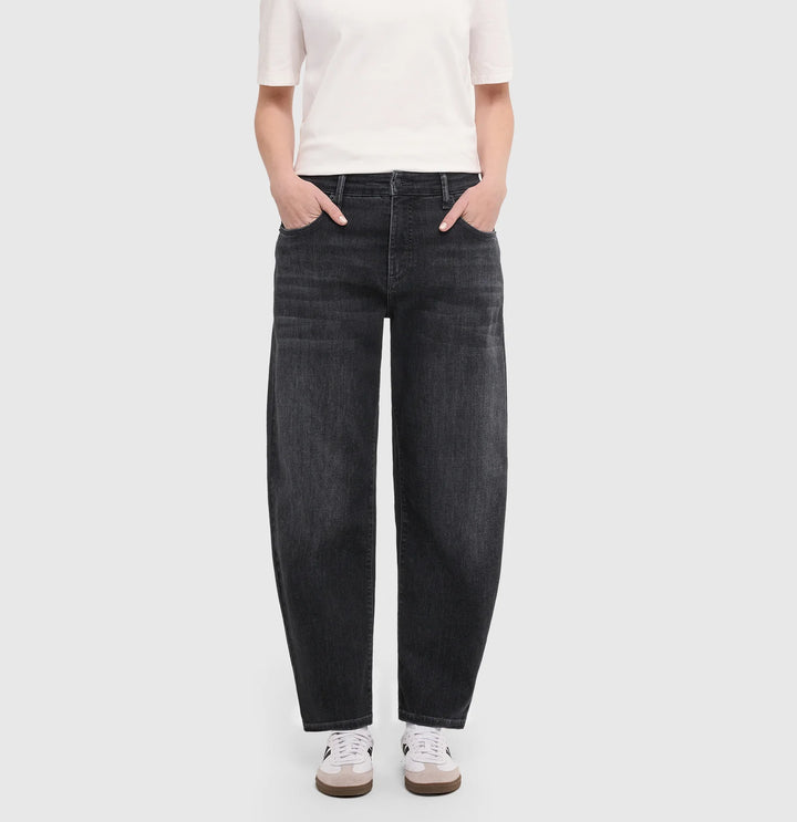 Mac Jeans Danni Barrel Black Wash Denim Jeans