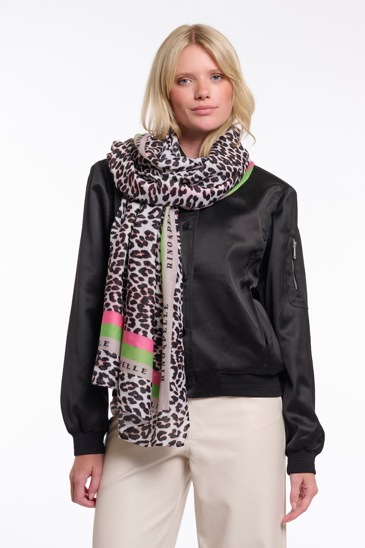 Rino & Pelle Klaartje Leopard Print Scarf