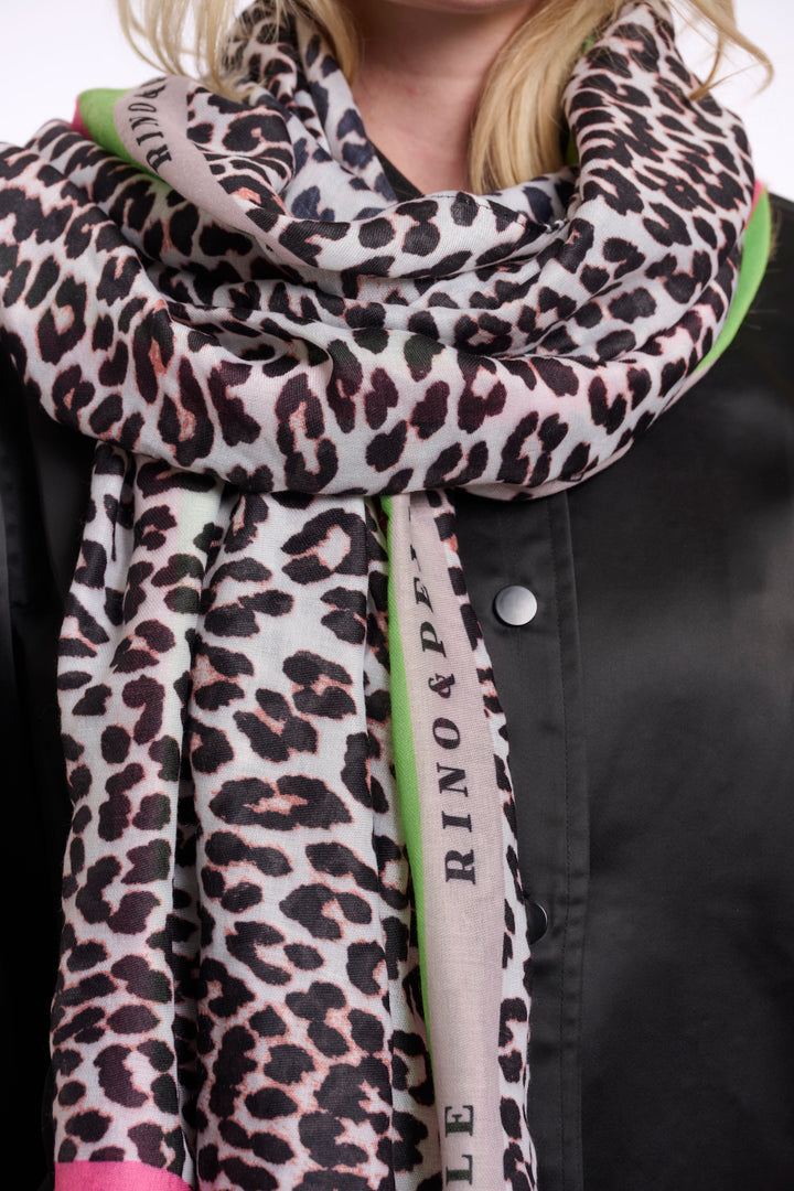 Rino & Pelle Klaartje Leopard Print Scarf