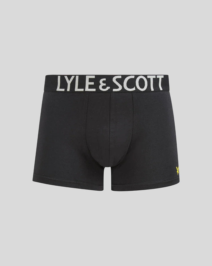Lyle & Scott Black 3 Pack Trunk with Wide Satin Waistband