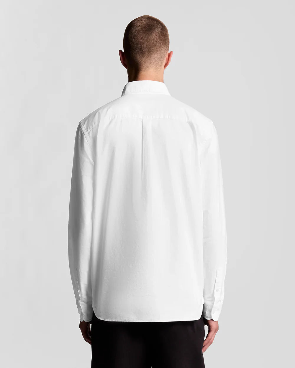 Lyle & Scott White Cotton Button Down Oxford Shirt