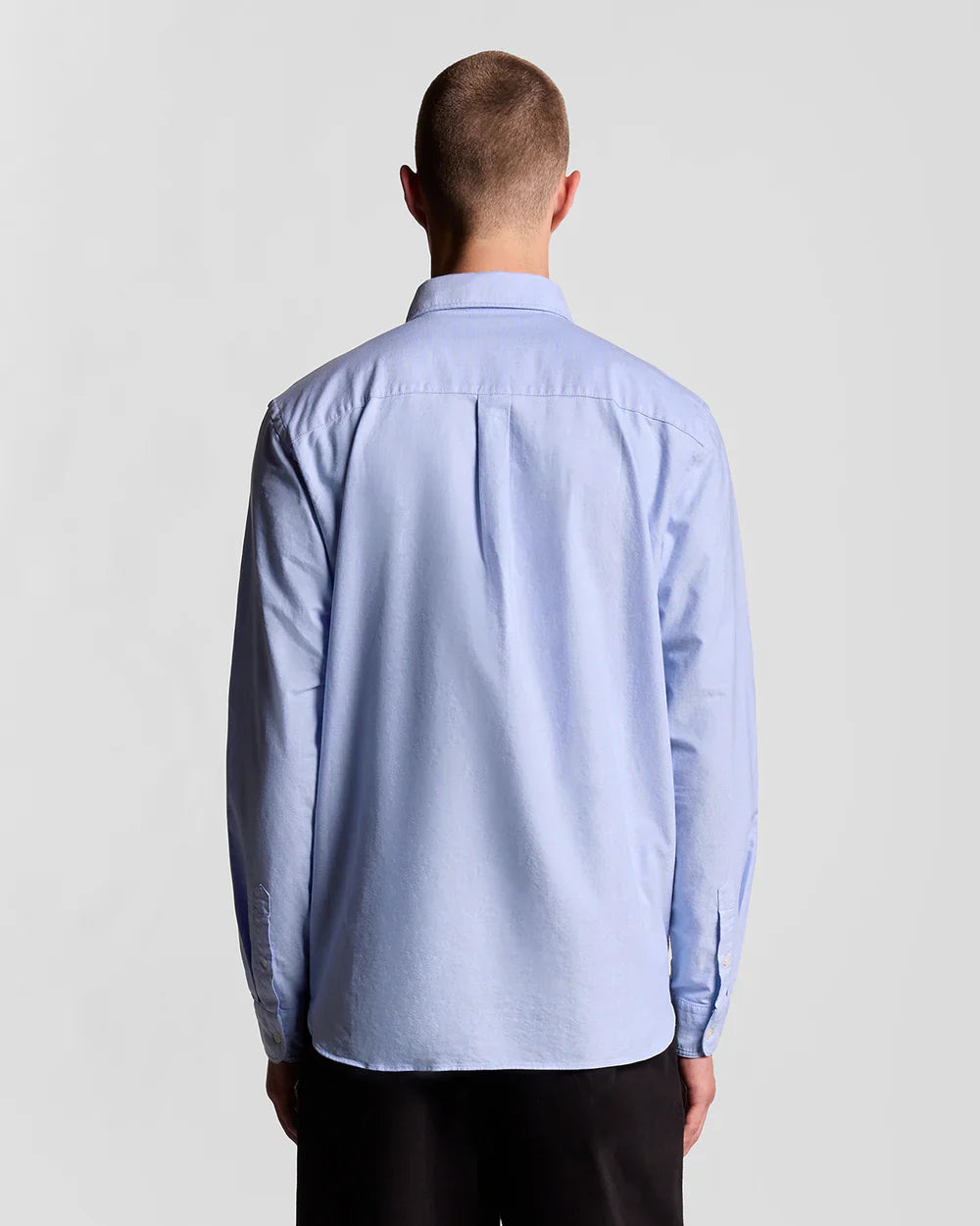 Lyle & Scott Blue Cotton Button Down Oxford Shirt