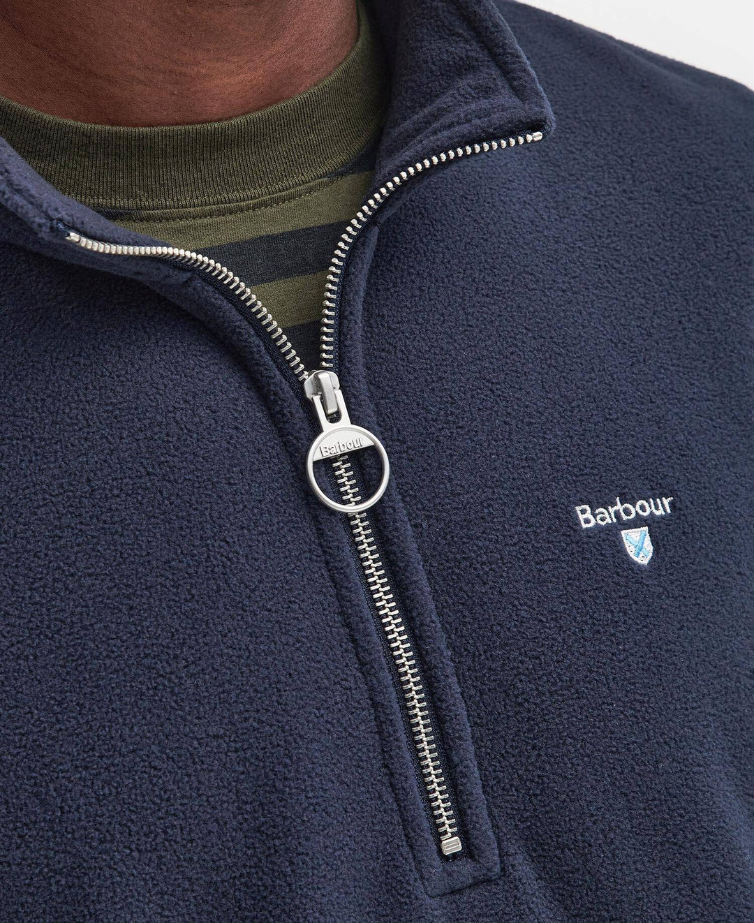 Barbour Essentials Half Zip Fleece, Navy