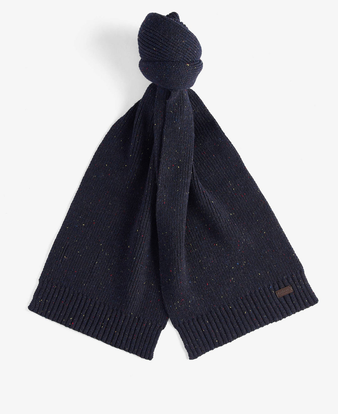 Barbour Carlton Fleck Beanie and Scarf Gift Set, Navy