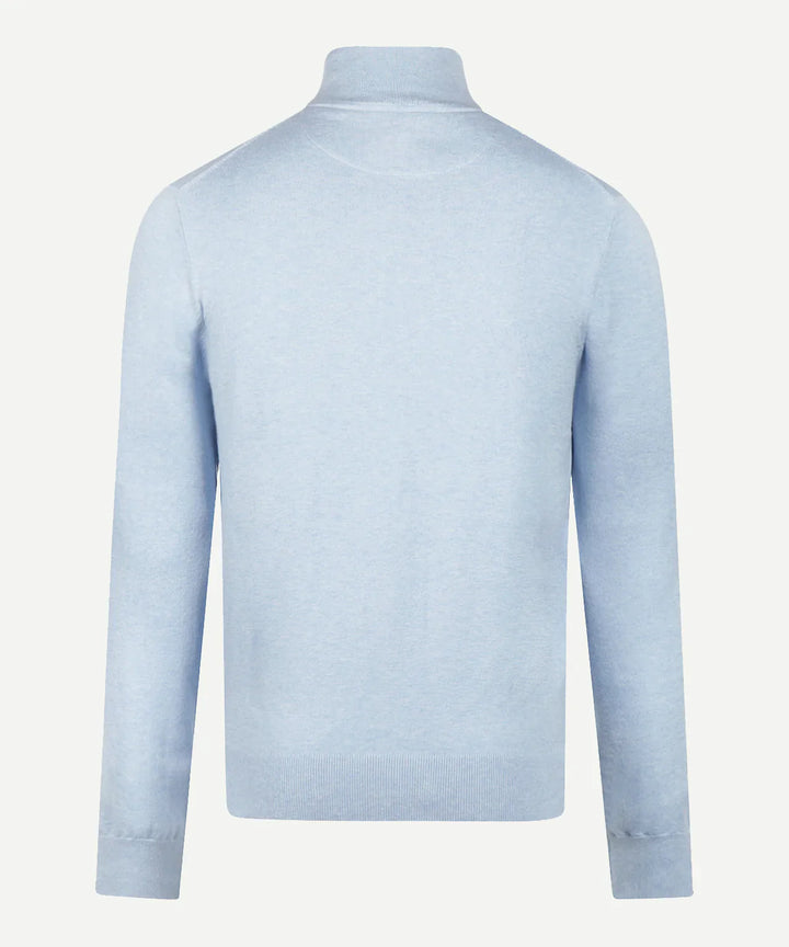 McGregor Light Blue Zip Mock Sweater