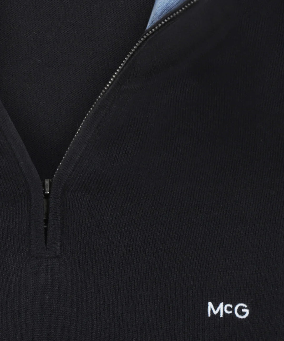 McGregor Navy Zip Mock Sweater
