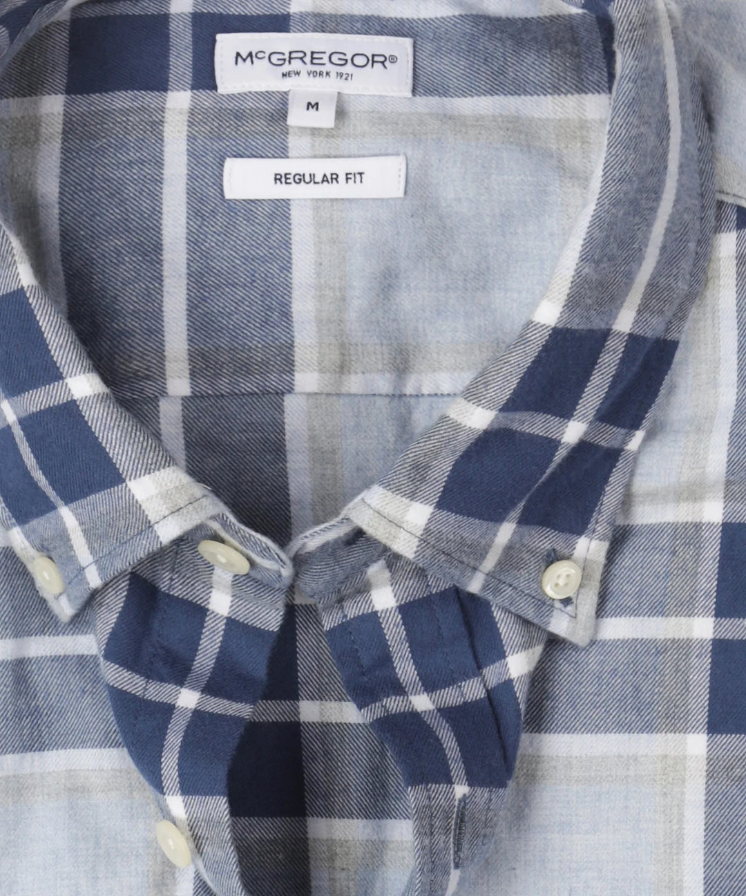 McGregor Melange Check Shirt, Light Blue