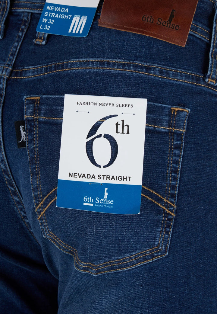6th Sense Nevada Straight Leg Jeans, Wash #7