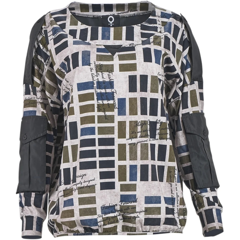 My Soul Pantone Pocket Detail Top Multi 0215