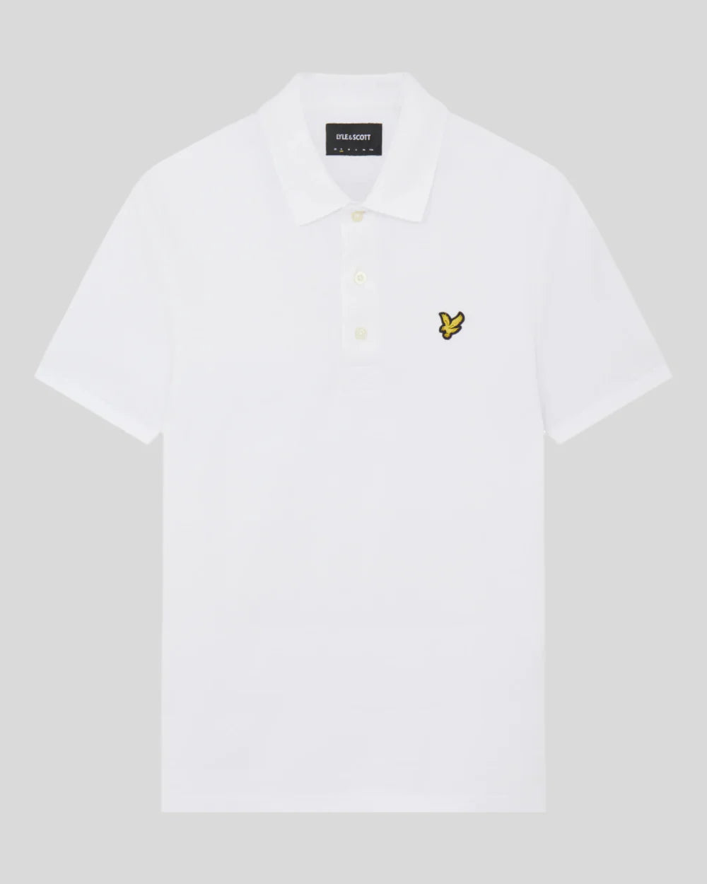 Lyle & Scott White Cotton Plain Polo Shirt