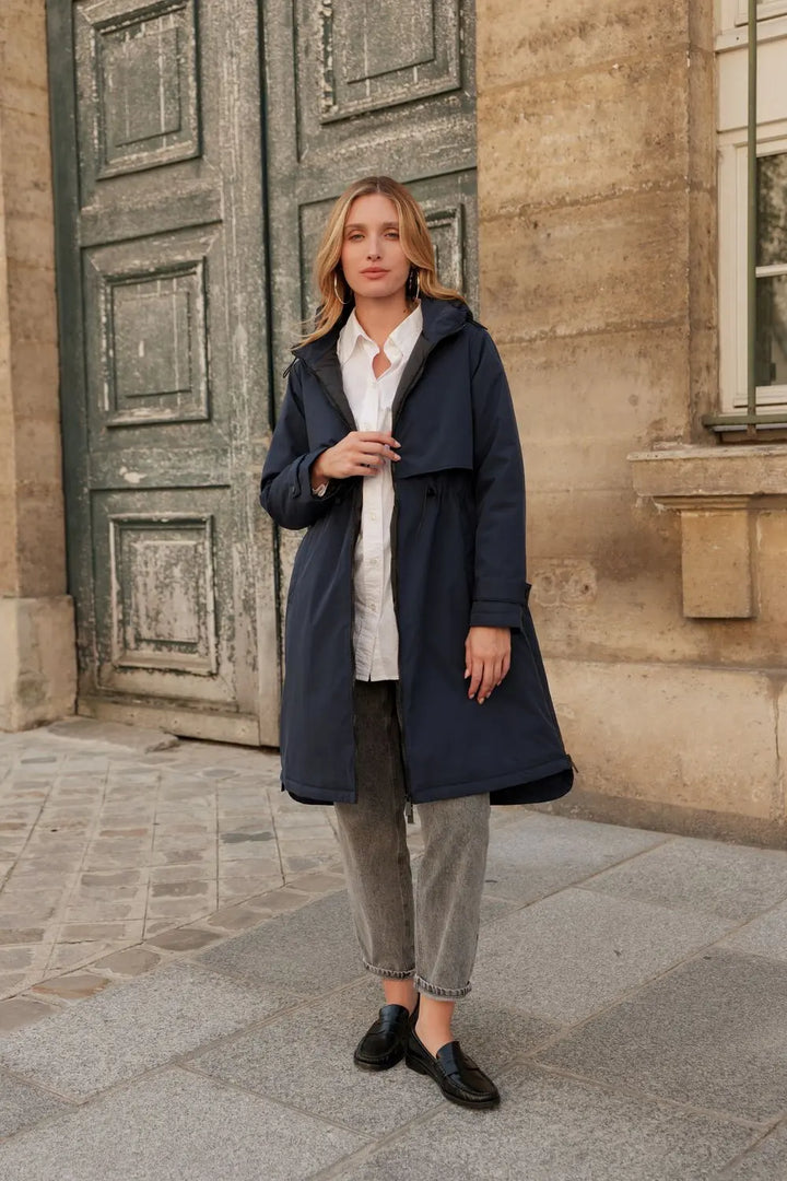 Waterproof & Windproof Parka Jacket, Navy