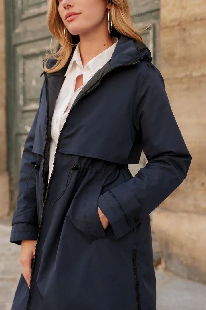 Waterproof & Windproof Parka Jacket, Navy