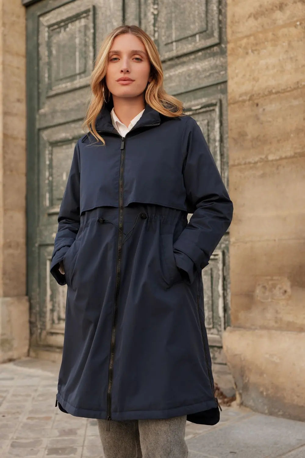 Waterproof & Windproof Parka Jacket, Navy