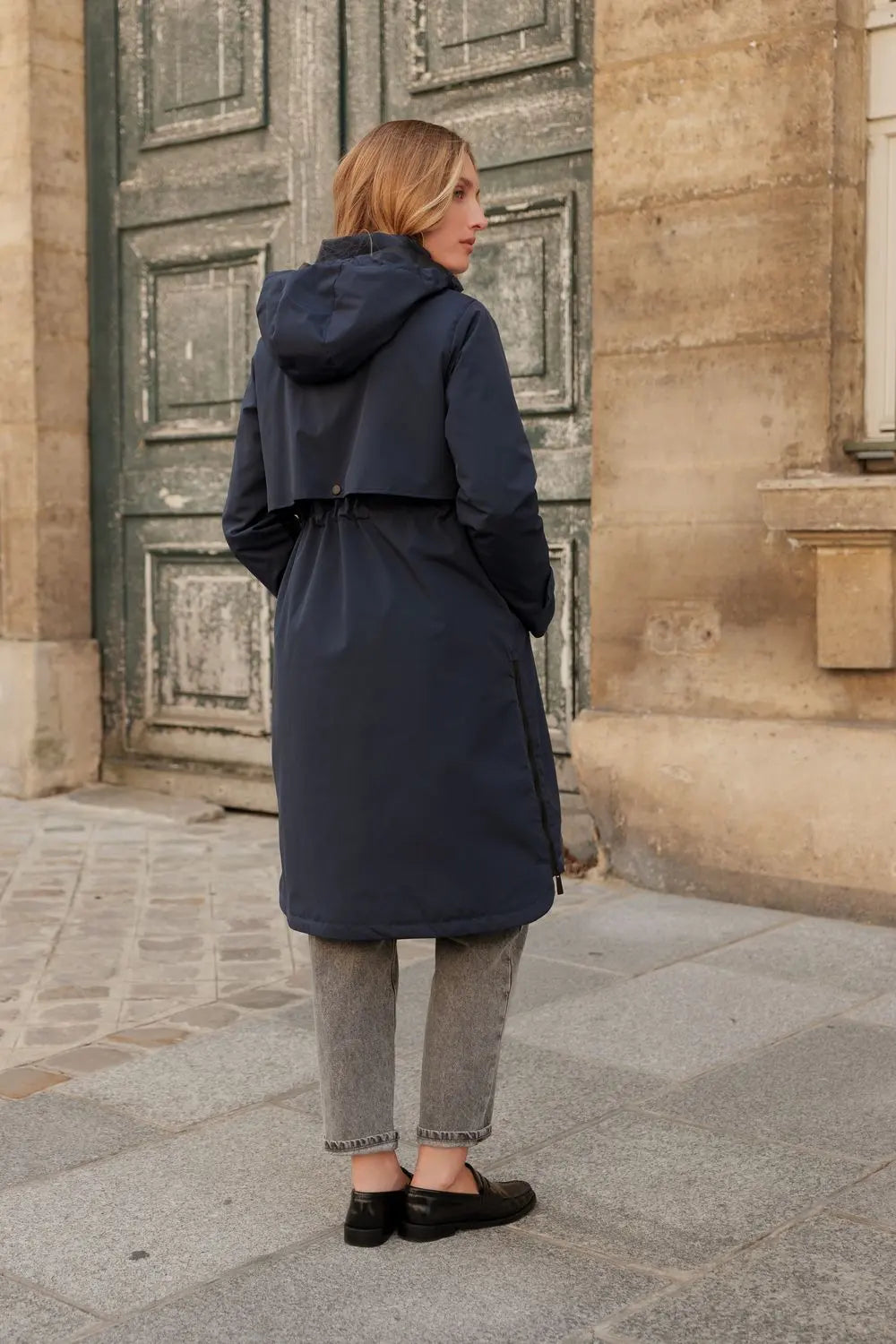 Waterproof & Windproof Parka Jacket, Navy