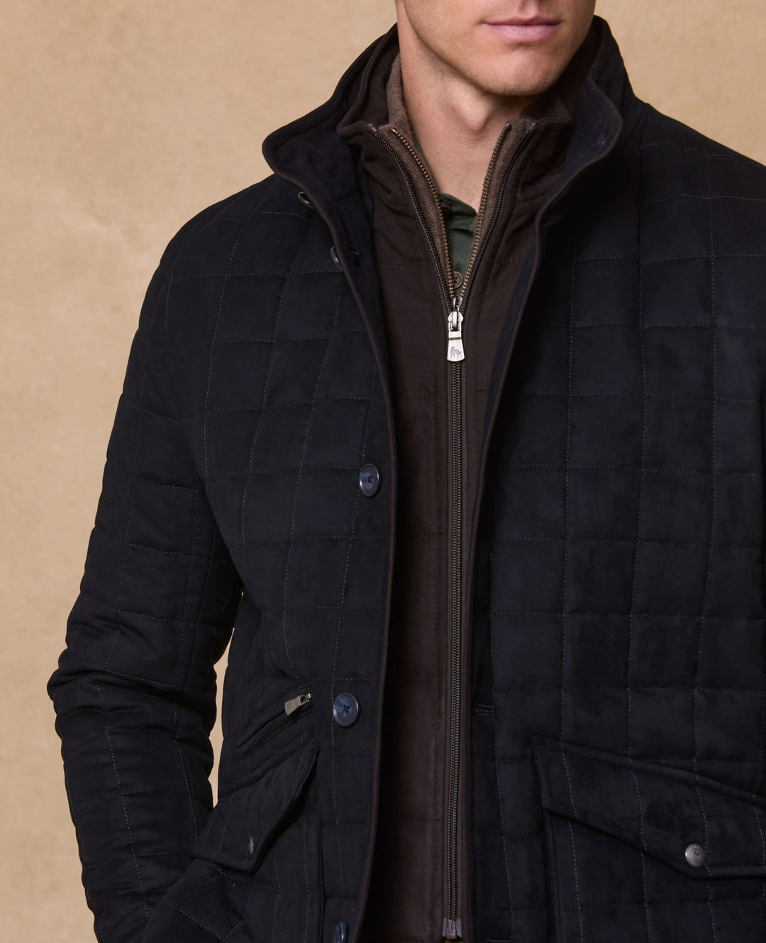 Magee Glenveigh Quilted Paddock Jacket, Navy