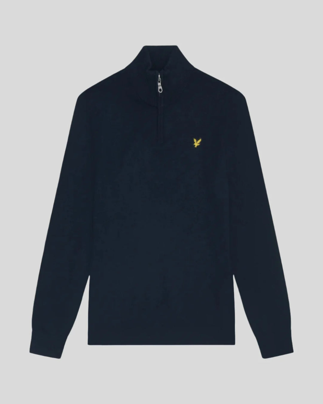Lyle & Scott Cotton Merino 1/4 Zip Jumper, Dark Navy
