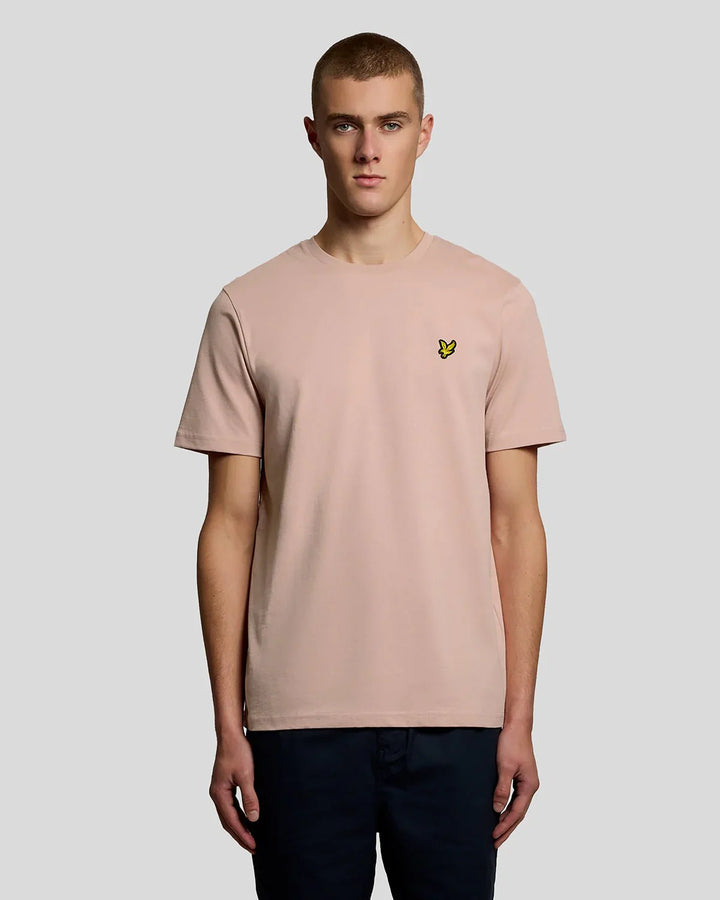 Lyle & Scott Pink Cotton Crew Neck T-Shirt